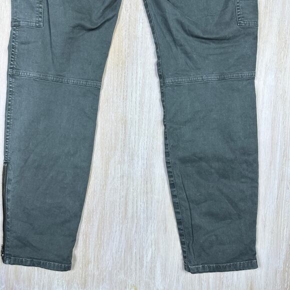 Madewell Army Green Cargo Skinny Ankle Utility Fatigue Pants Zip Pockets 30 - Picture 9 of 16